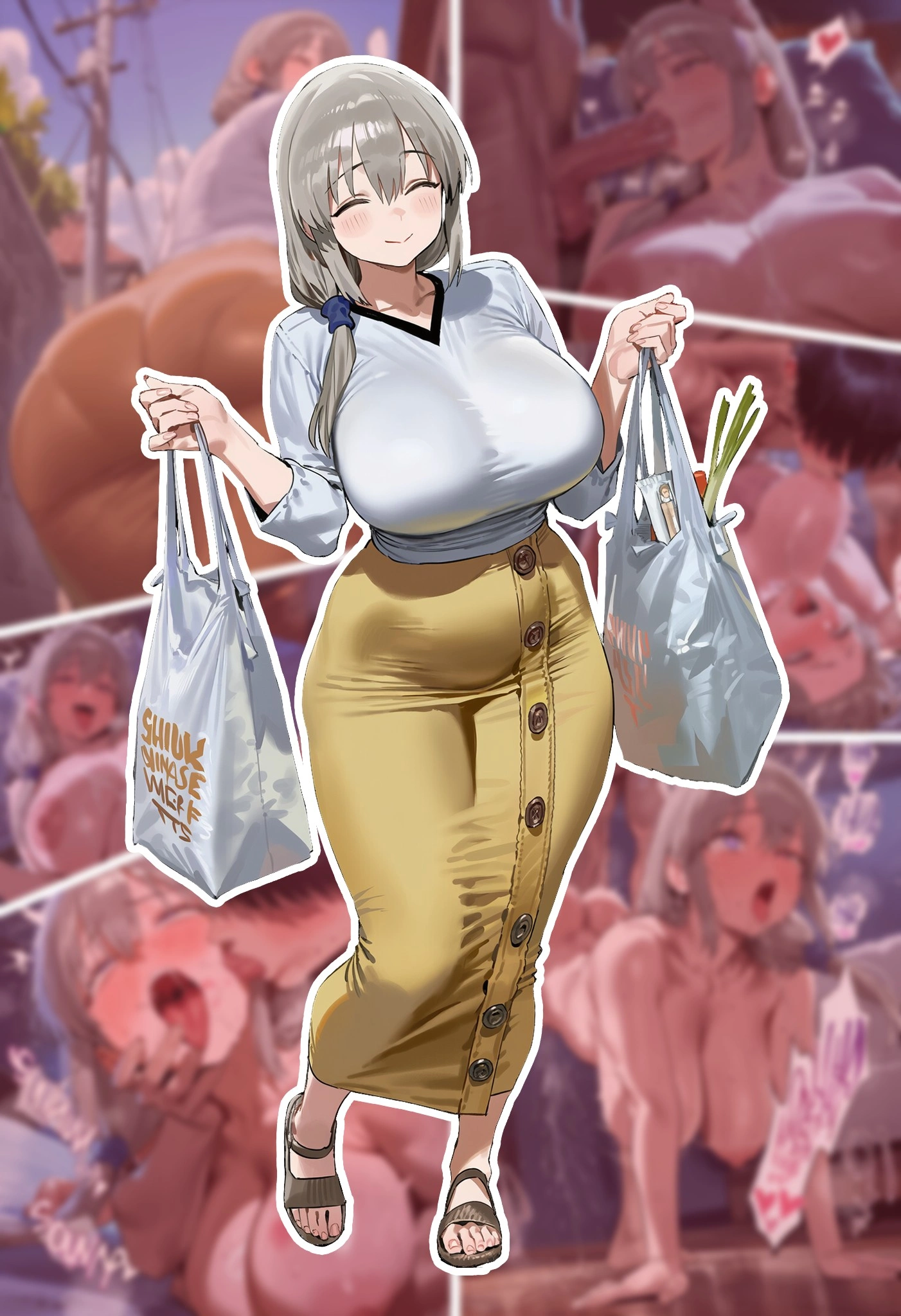 娘の前でバイブ絶頂…昏睡拉致から牛柄肉便器に堕ちた発情母・宇崎月 2