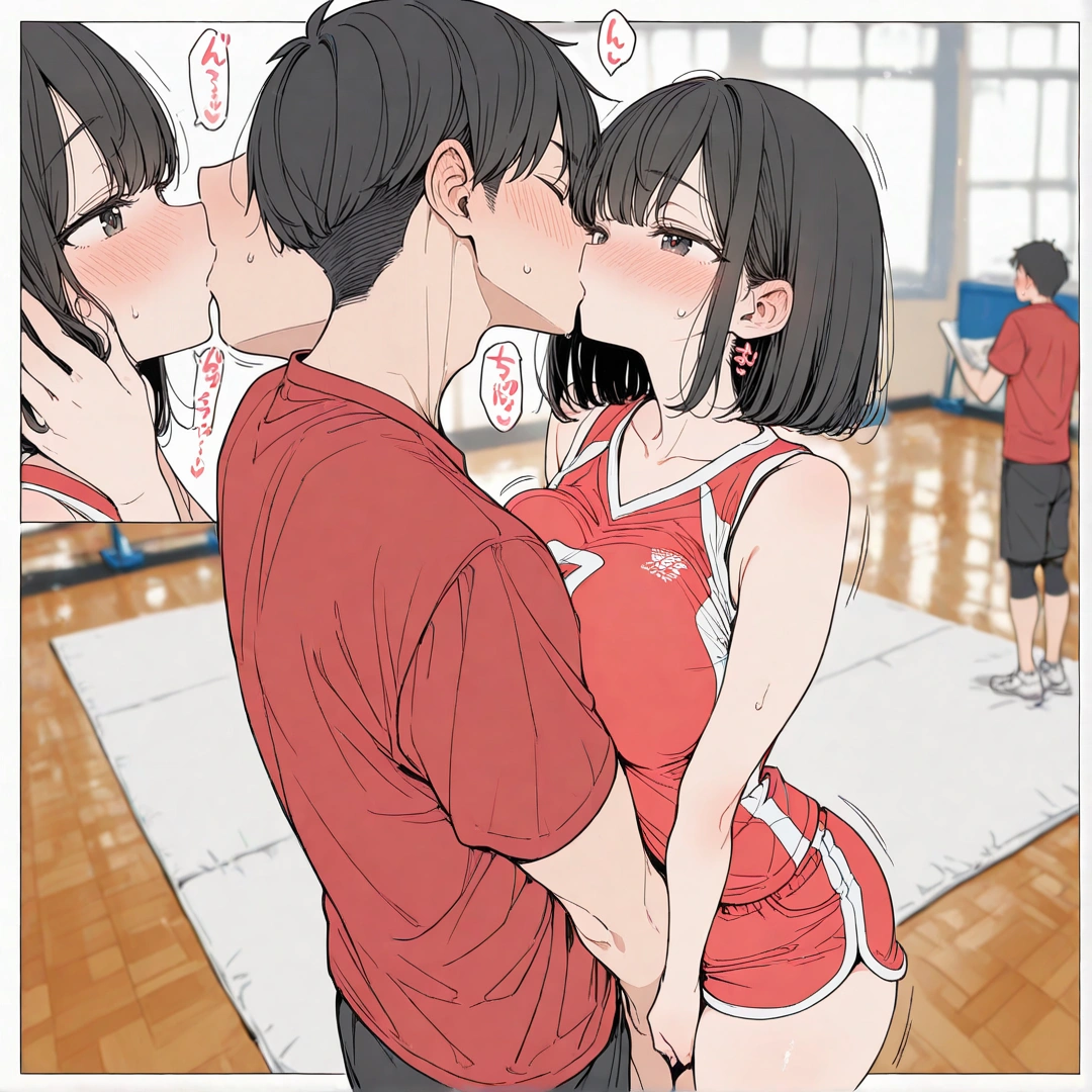 バレー部の彼女と体育館でイチャラブ生ハメSEXした 2