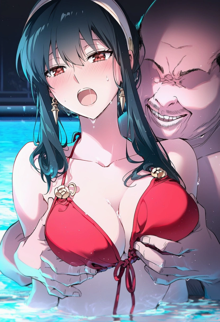 不倫妻ヨル：密通ナイトプール（BoothのCG集追加） 5