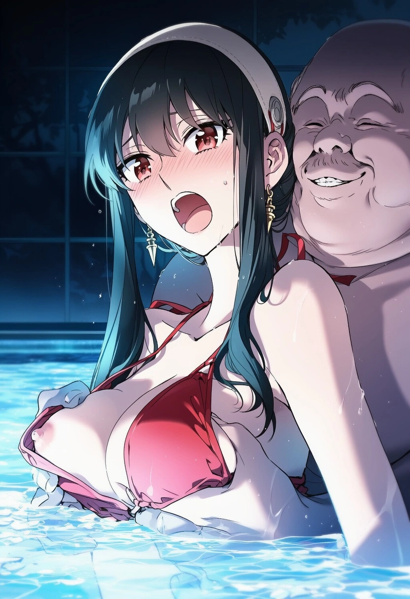 不倫妻ヨル：密通ナイトプール（BoothのCG集追加） 7