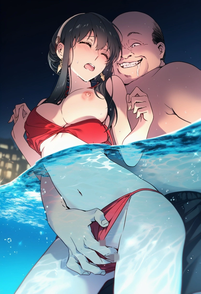 不倫妻ヨル：密通ナイトプール（BoothのCG集追加） 15
