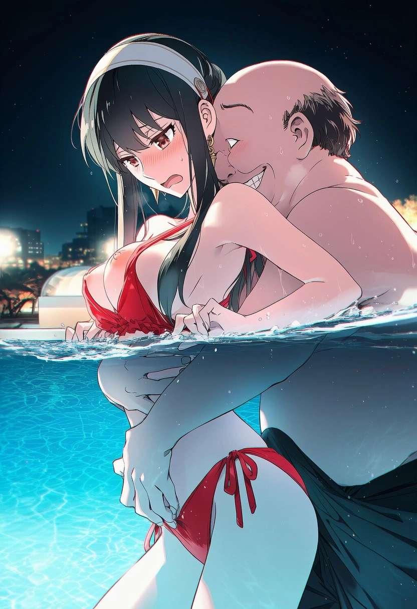 不倫妻ヨル：密通ナイトプール（BoothのCG集追加） 16