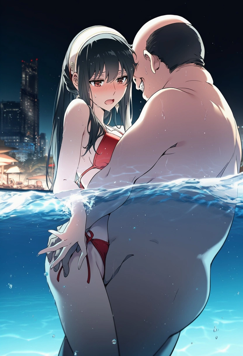 不倫妻ヨル：密通ナイトプール（BoothのCG集追加） 18