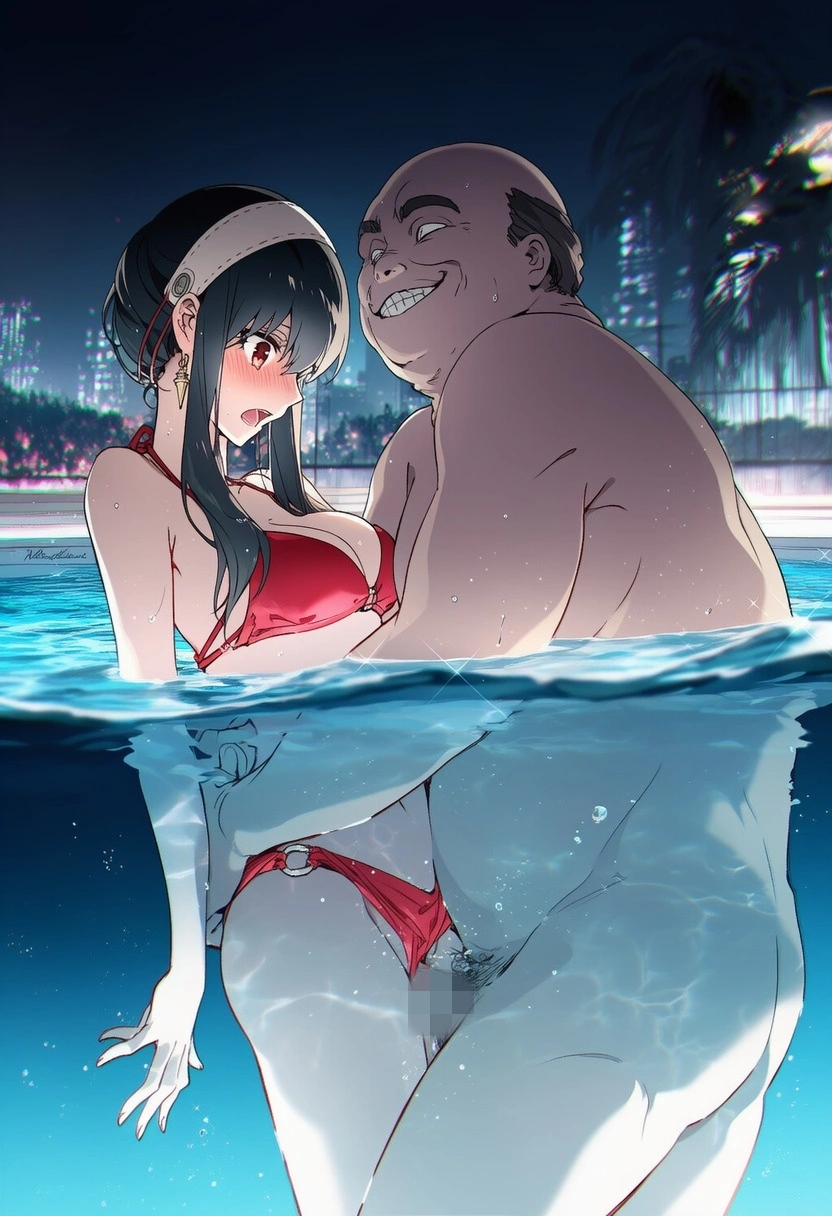 不倫妻ヨル：密通ナイトプール（BoothのCG集追加） 19