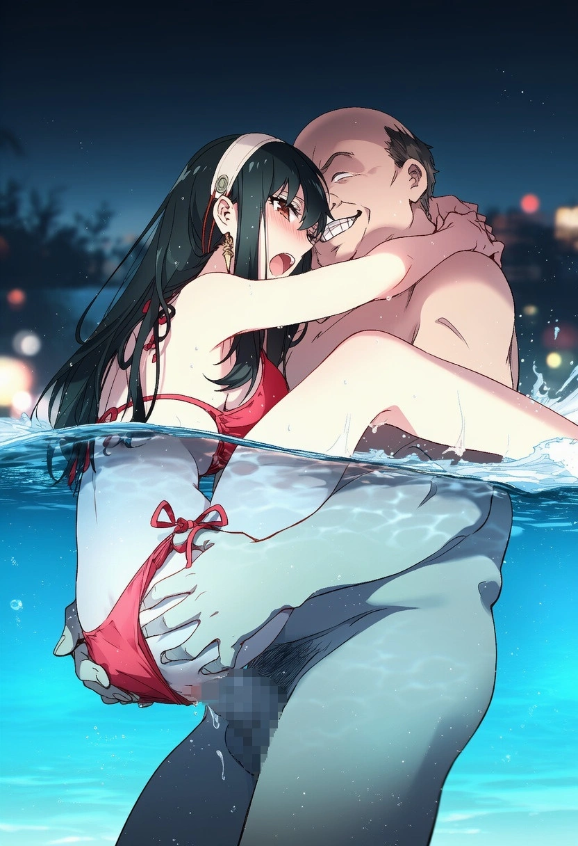 不倫妻ヨル：密通ナイトプール（BoothのCG集追加） 24