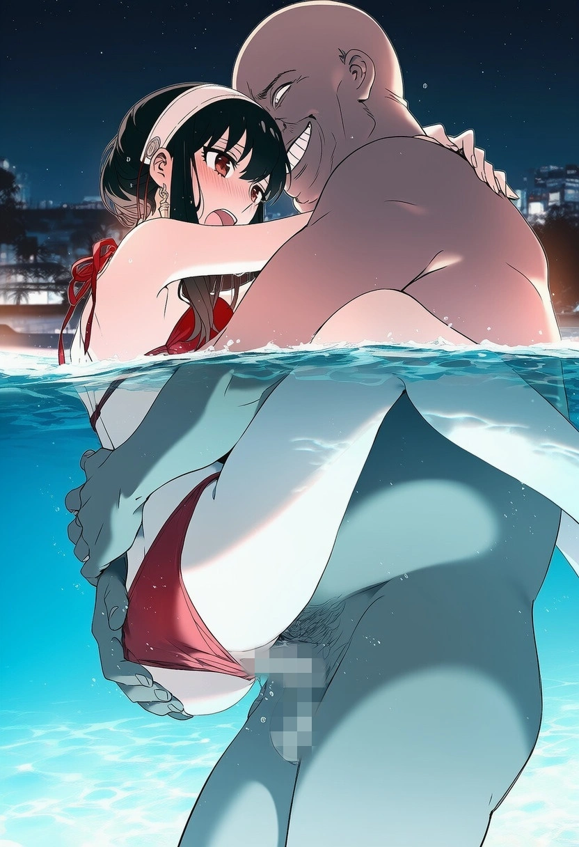 不倫妻ヨル：密通ナイトプール（BoothのCG集追加） 25