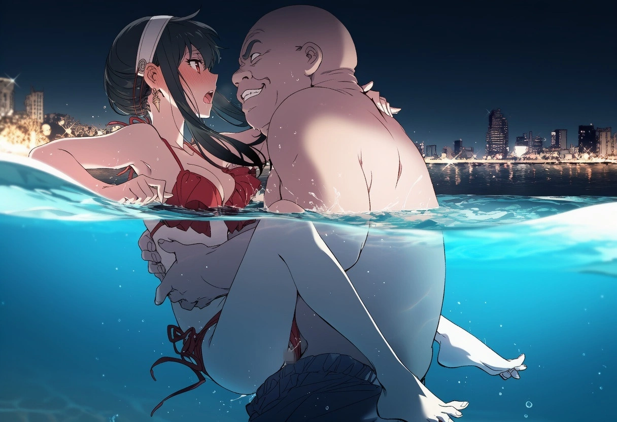 不倫妻ヨル：密通ナイトプール（BoothのCG集追加） 27