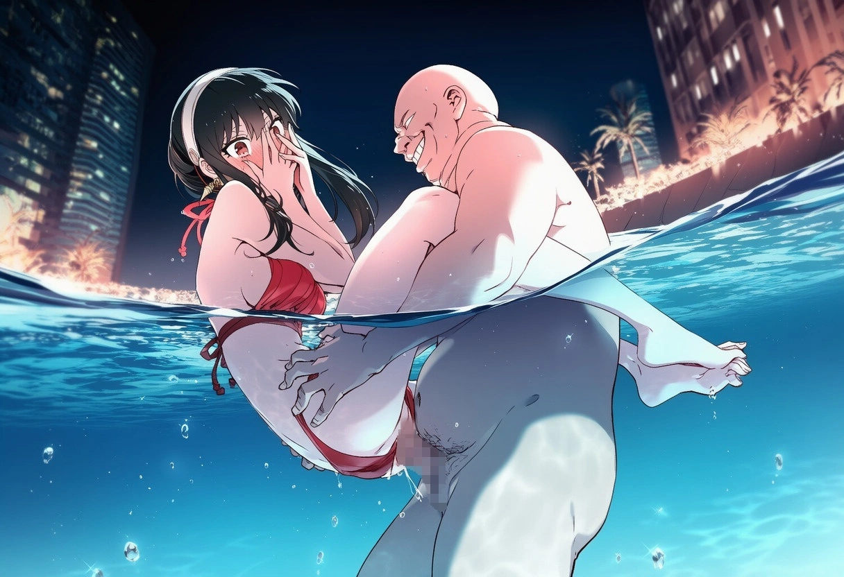 不倫妻ヨル：密通ナイトプール（BoothのCG集追加） 28
