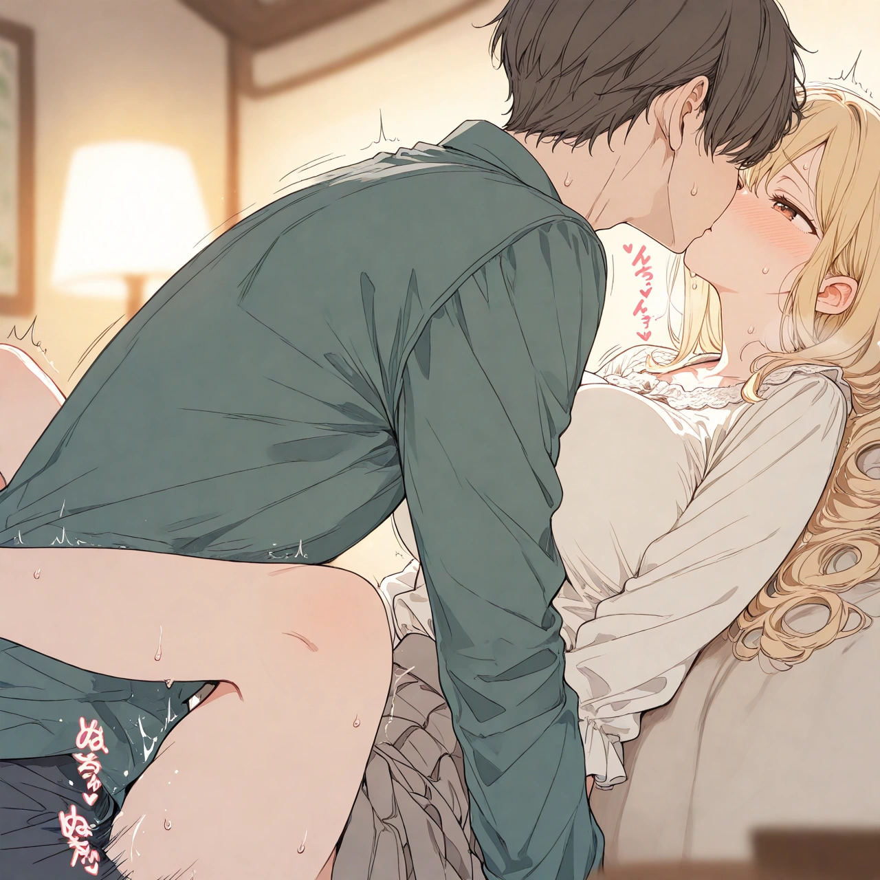 金髪ショートの彼女とイチャラブえっち！ 14