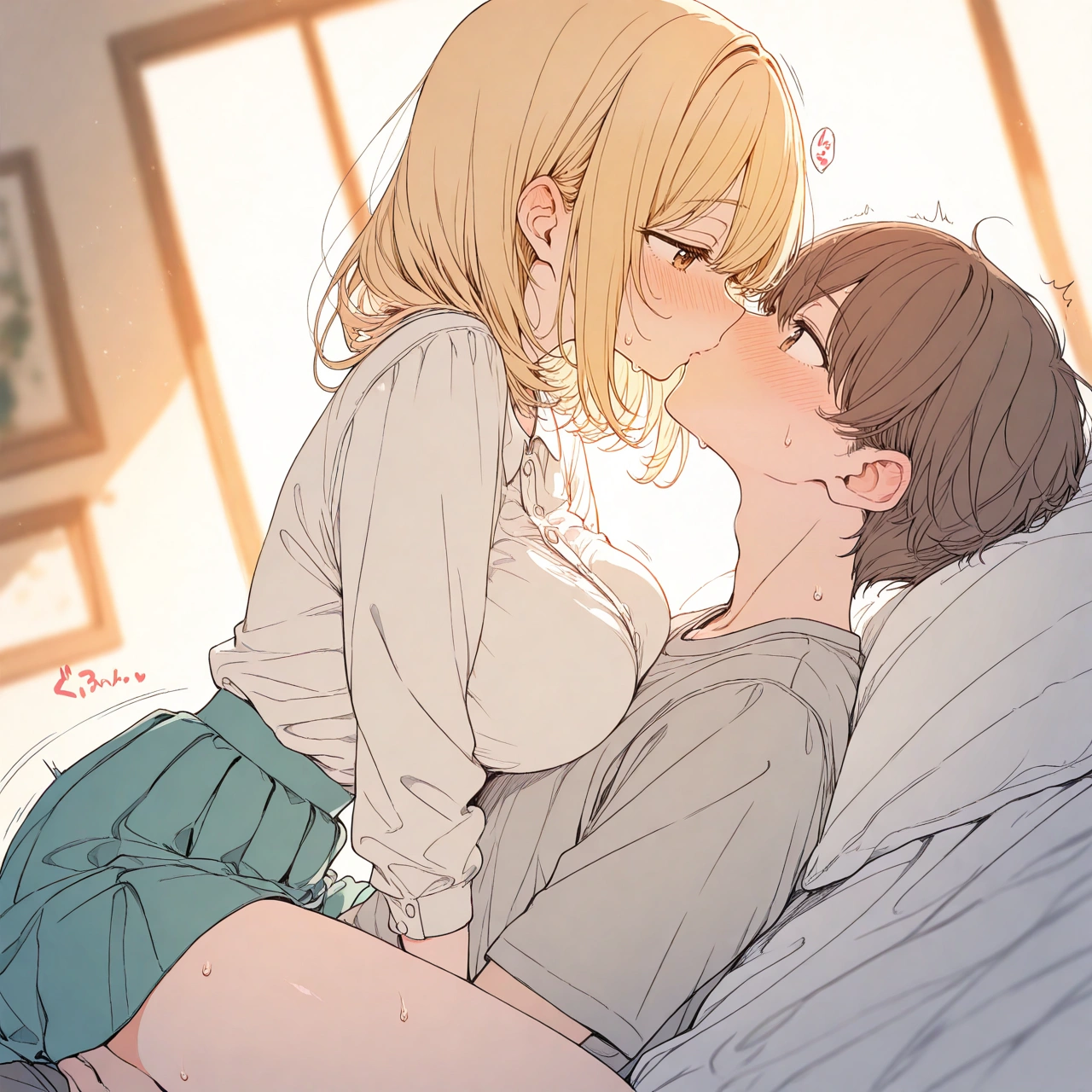 金髪ショートの彼女とイチャラブえっち！ 23