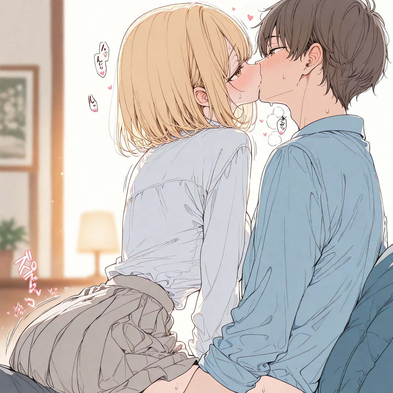 金髪ショートの彼女とイチャラブえっち！ 24
