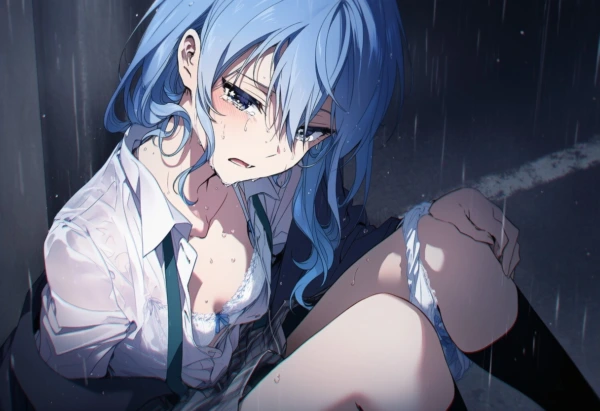 濡れ透けsiちゃん：雨天強姦 の表紙