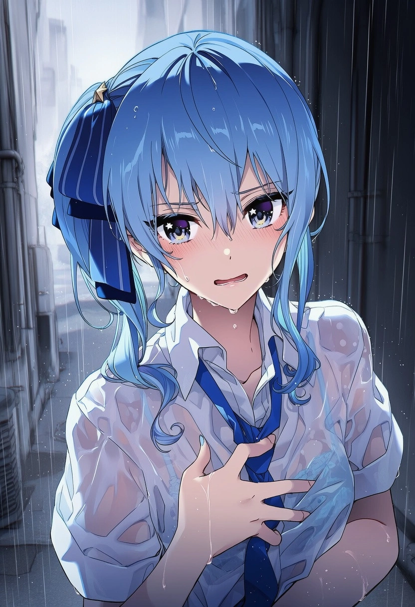 濡れ透けsiちゃん：雨天強姦 5