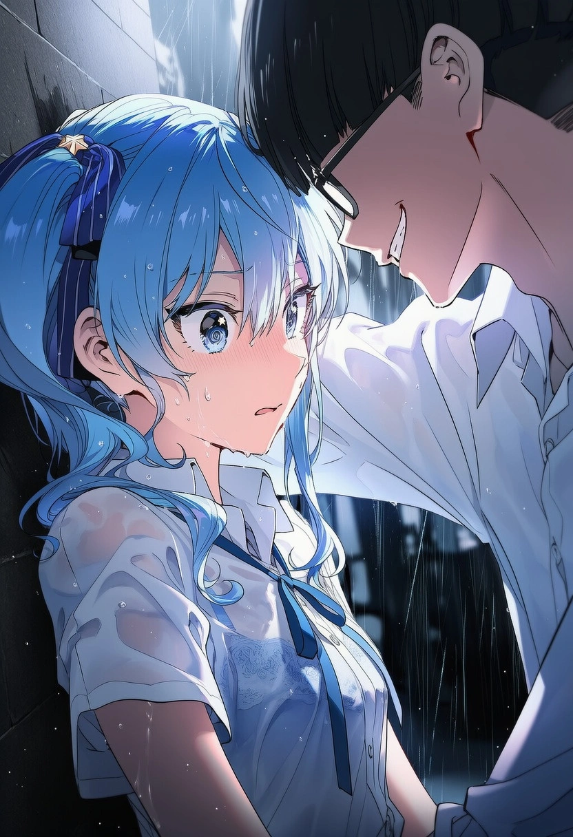 濡れ透けsiちゃん：雨天強姦 7