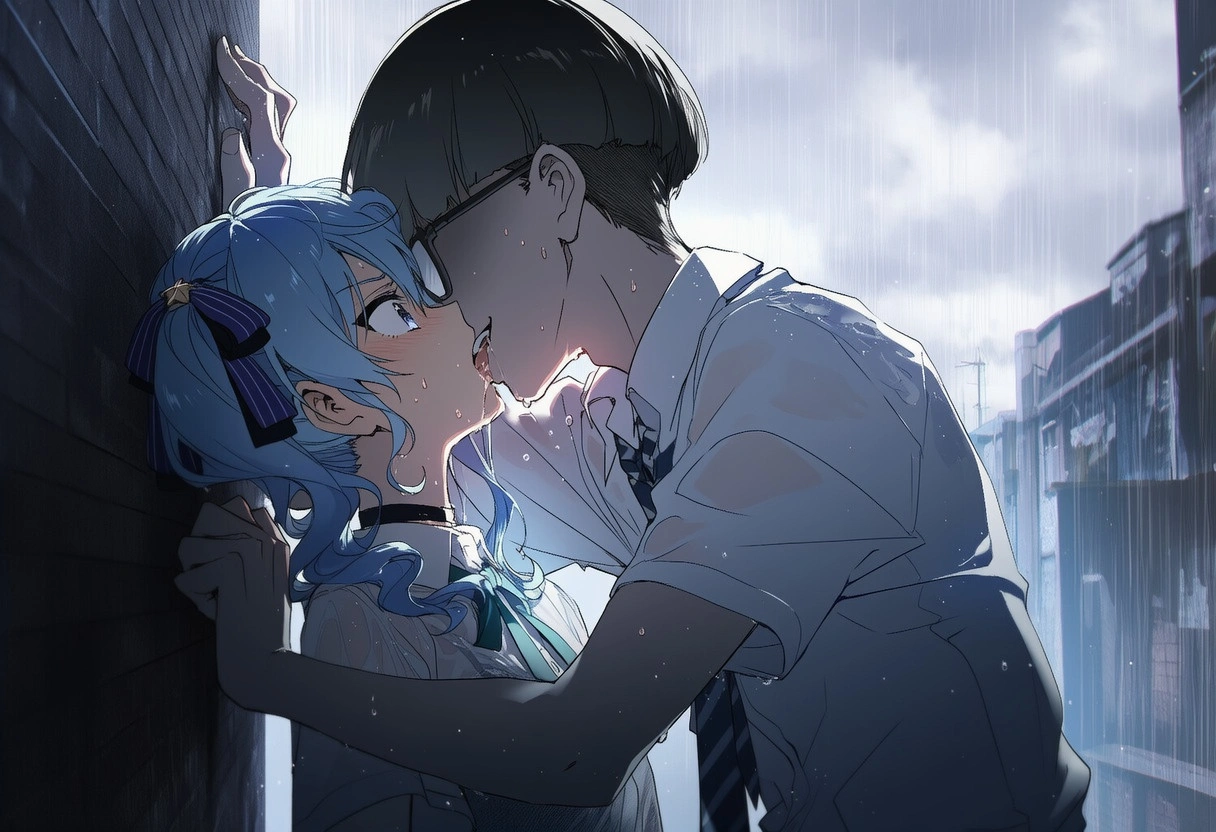 濡れ透けsiちゃん：雨天強姦 12