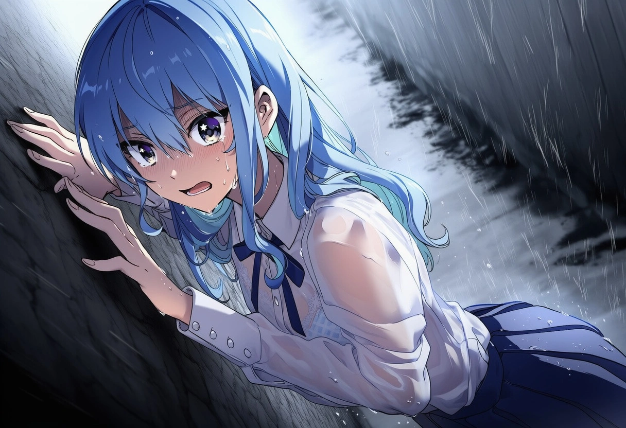 濡れ透けsiちゃん：雨天強姦 18