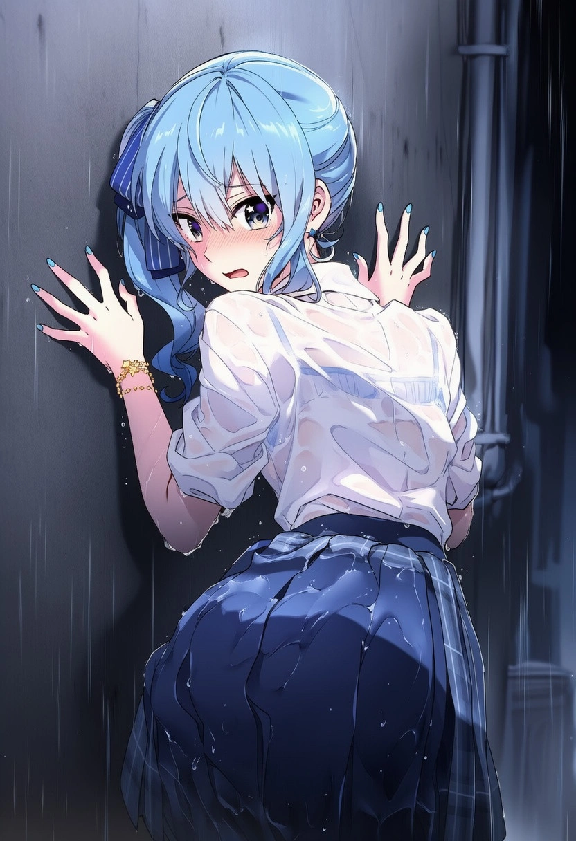 濡れ透けsiちゃん：雨天強姦 19