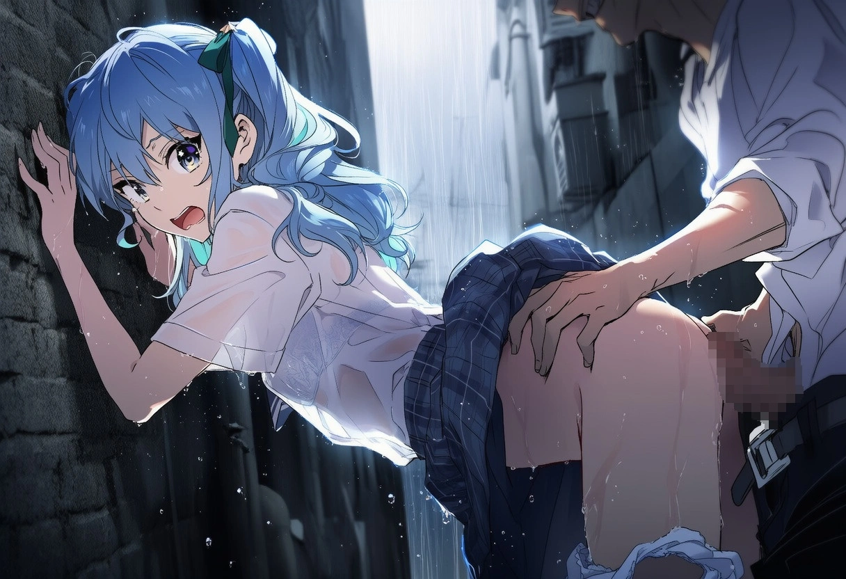 濡れ透けsiちゃん：雨天強姦 25